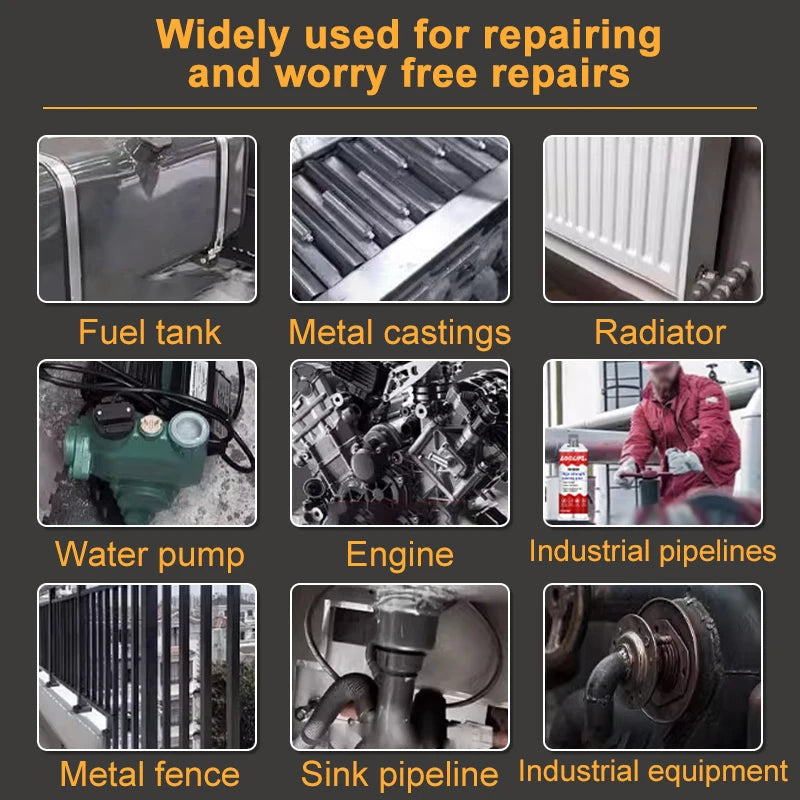 50ml Metal repair adhesive high-strength adhesive sealant welding metal adhesive strong thermal resistance casting AB adhesive