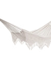 Premium Cotton Canvas Hammock with Woven Tassels for Home, Bedroom, Patio, Porch, Yard, Beach 2 Person Bohemia Style