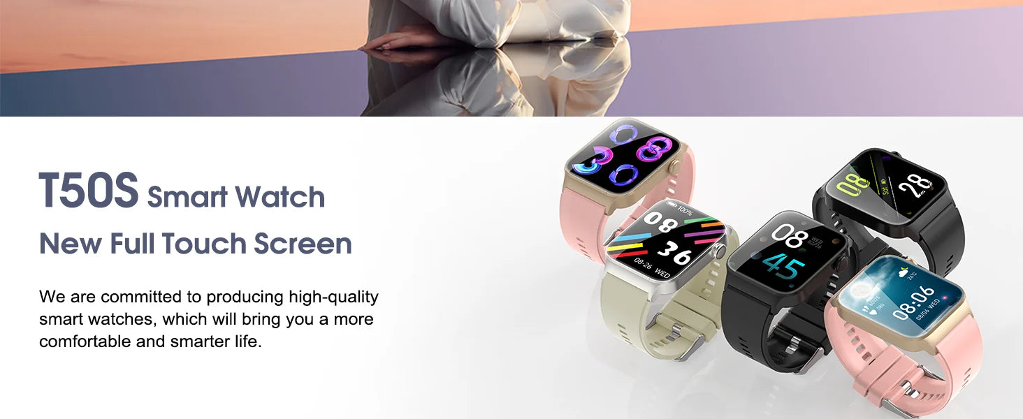 Smart Watch Sports Fitness Watch Smart Watch for Men Women  Watch Pedometer IP68 Waterproof 110+ Sports Modes