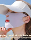 1PC Anti-uv UPF50+ Ice Silk Sunscreen Mask Traceless Summer Outdoor Sports Face Mask Breathable Exposed Mouth Nose Golf Mask