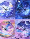 Starry Sky Automatic Umbrella Uv Protection Windproof Strong Umbrella