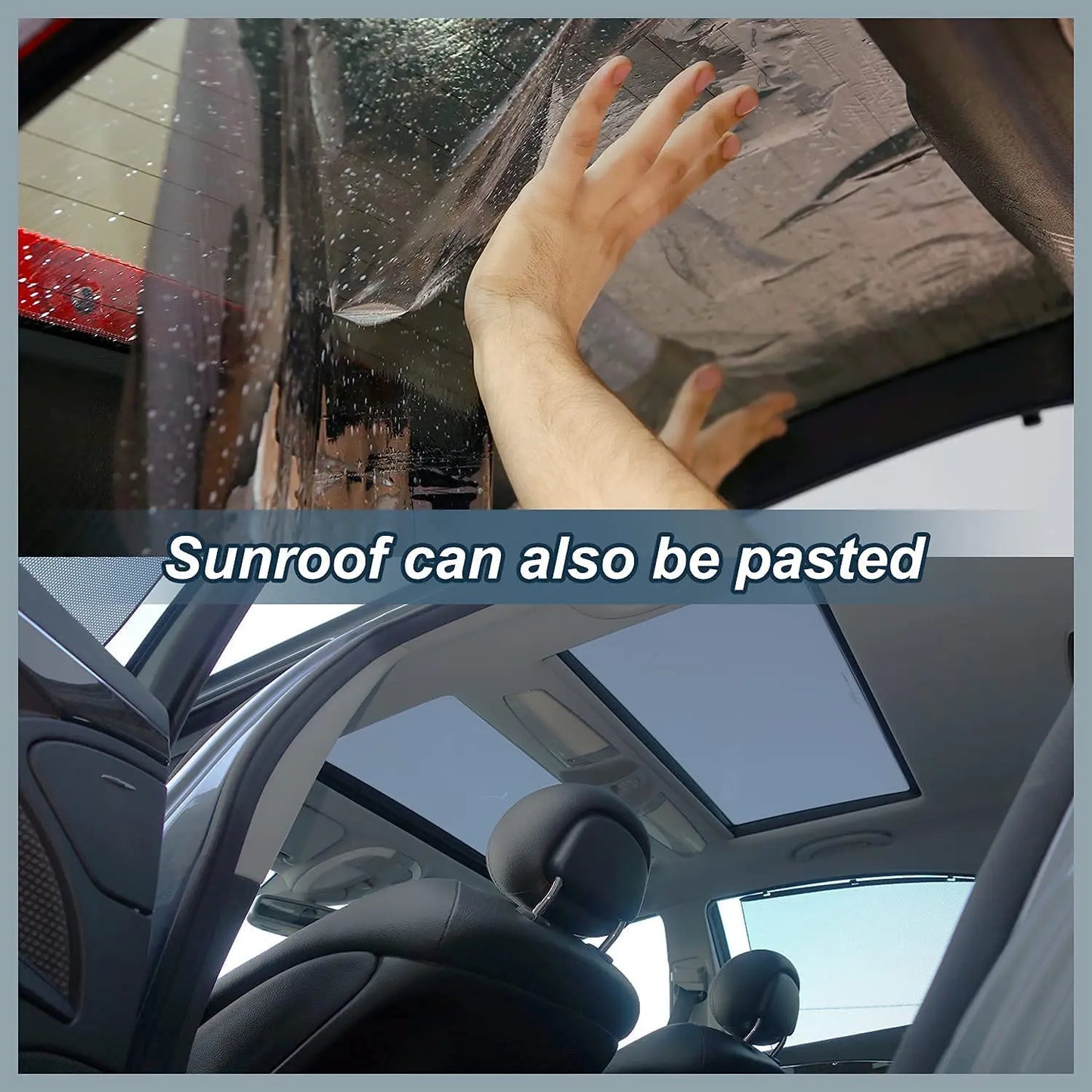 Window Tint Film for Cars Window Privacy Film Heat UV Block Scratch Resistant Blackout Auto Car Windshield Sun Shade Film