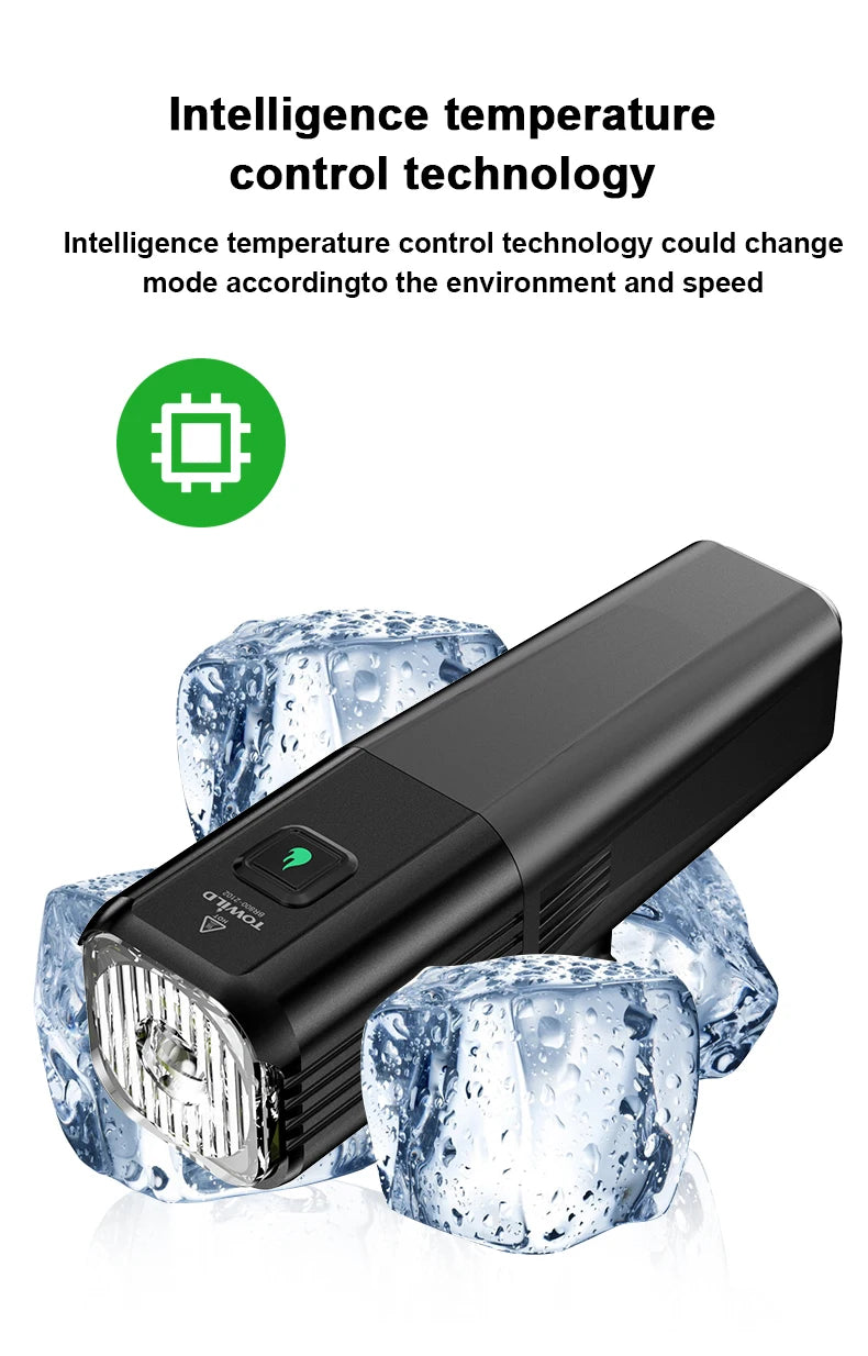 BR800 Bike Light with Tail Light USB Rechargeable LED MTB Front Lamp Headlight Aluminum Flashlight Bicycle Light