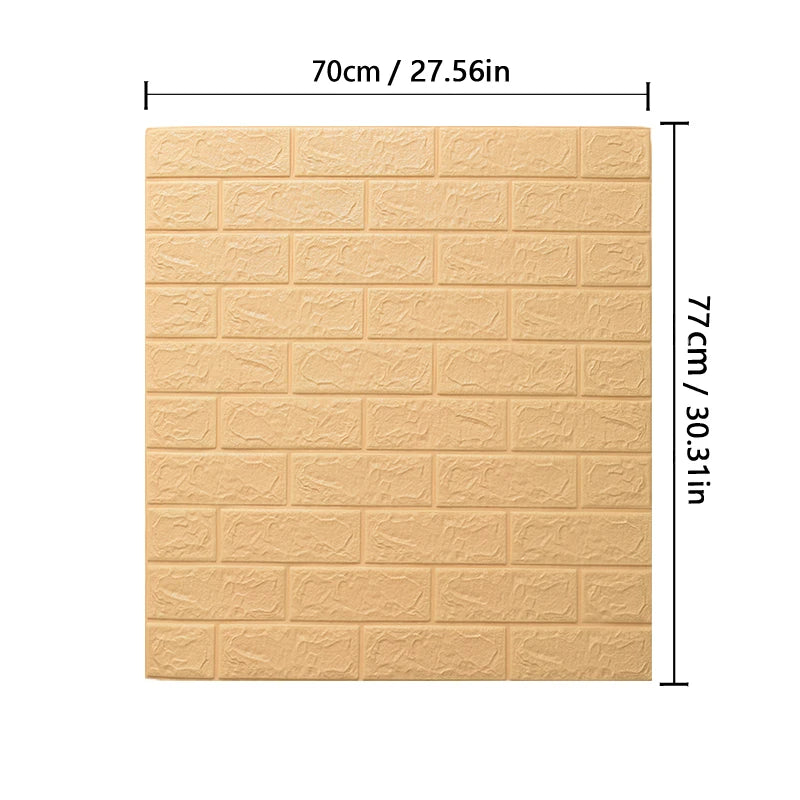 3D Wallpaper Decoration Self-adhesive Antique Foam Brick Wallpaper