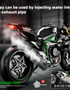 1:9 Kawasaki H2R With Spray Alloy Die Cast Motorcycle Model Toy Vehicle Collection Sound and Light Off Road Autocycle Toys Car