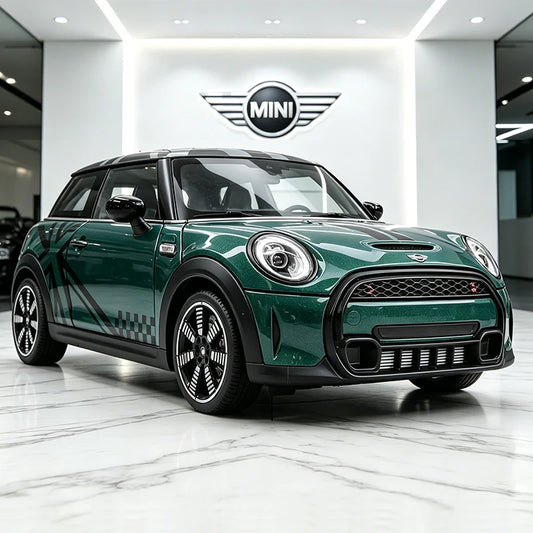 1 24 Scale Mini Cooper S Union Flag Diecast Pull Back Model Car with Sound and Light
