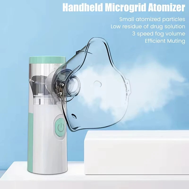 USB Medical Silent Mesh Nebulizer Handheld Asthma Inhaler Atomizer for  Adult Health Care Mini Portable Humidifier