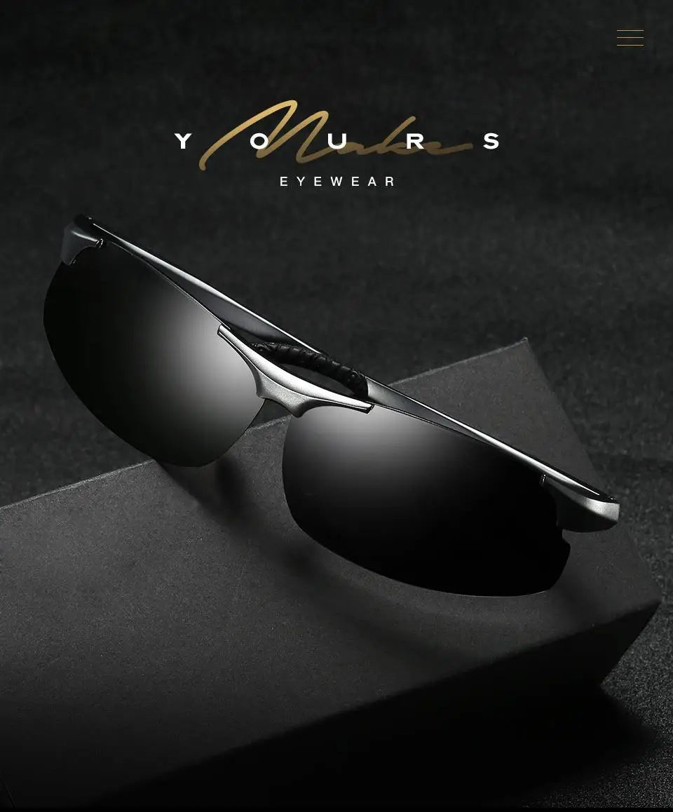 Aluminum Photochromic Polarized UV400 Mirror Driving Sunglasses for Men Women