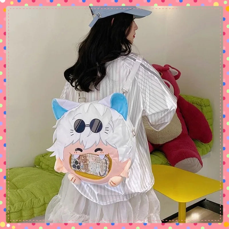 Anime Character Plush Itabag Backpack Soft Crossbody Bag