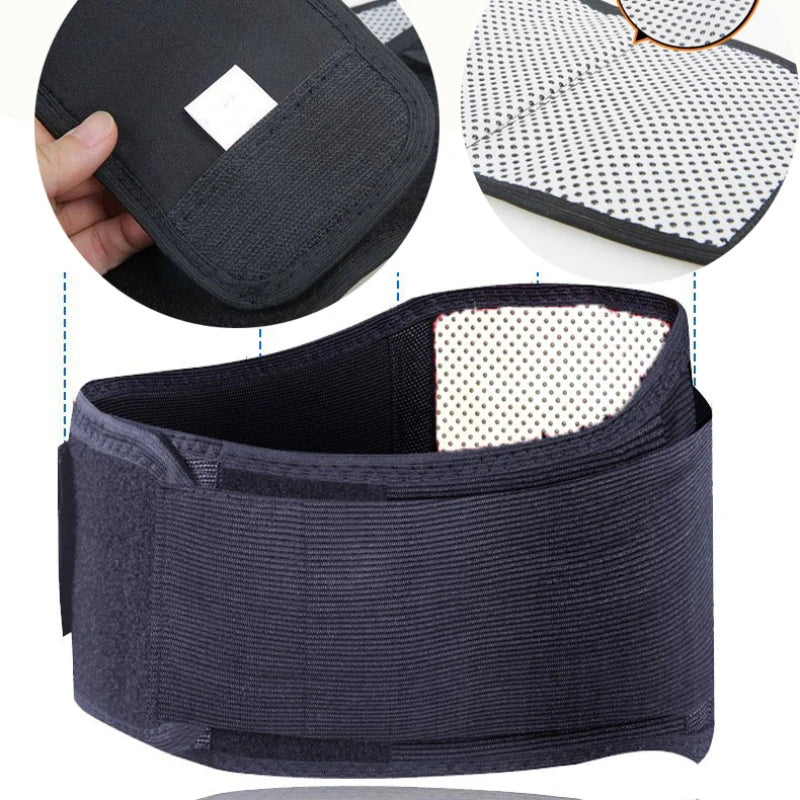 Tourmaline Self-heating Back Posture Corrector Brace Support Belt Band Self Heating Lower Back Supports  Therapy Lumbar