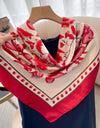 Square Women Scarves Silk Office Ladies Hair Neck Bandanna Headband Foulard Headcloth Muslim Headscarf Female muffler