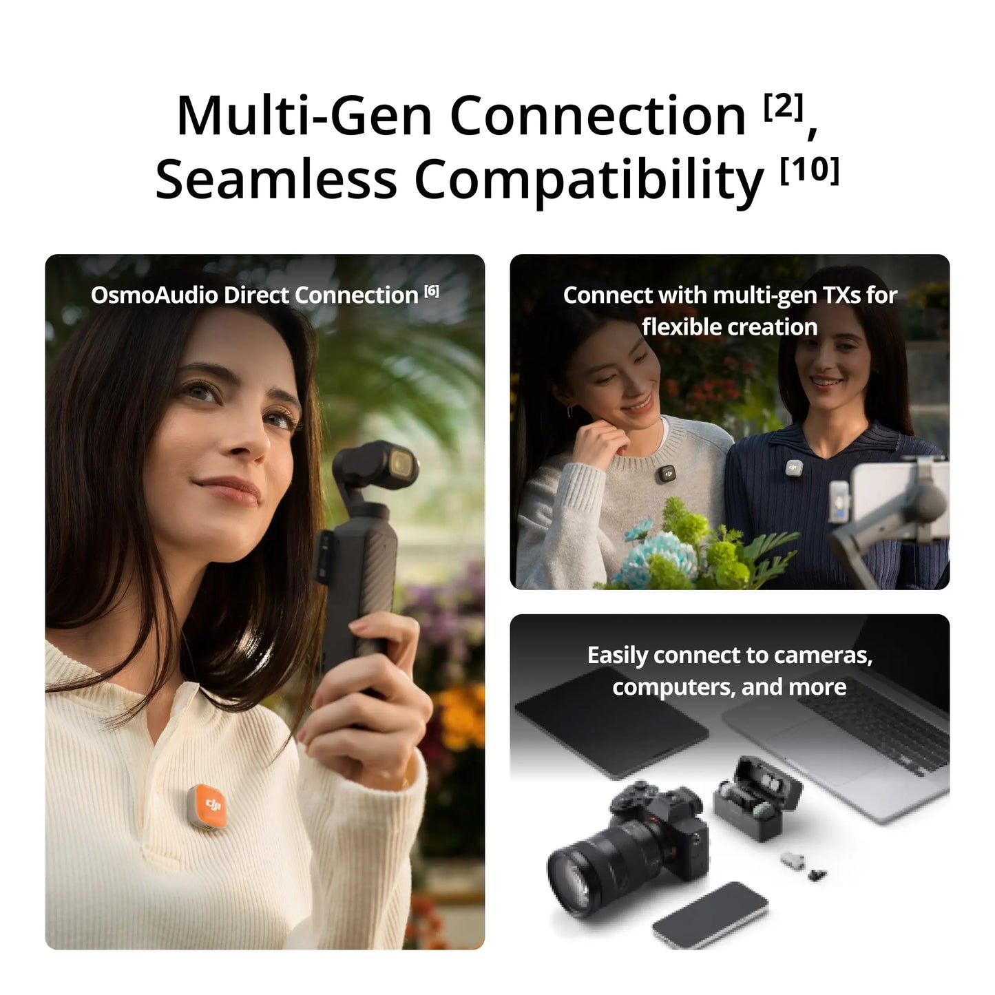 Wireless Microphone System with 48 Hour Battery Life Charging Case and Active Noise Cancelling