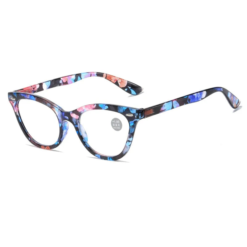 Retro Women Reading Glasses Cat Eyes Anti Blue Light Reading Eyeglasses Fashion Presbyopia Hyperopia Eyewear +1.0 +2.0 +3.0