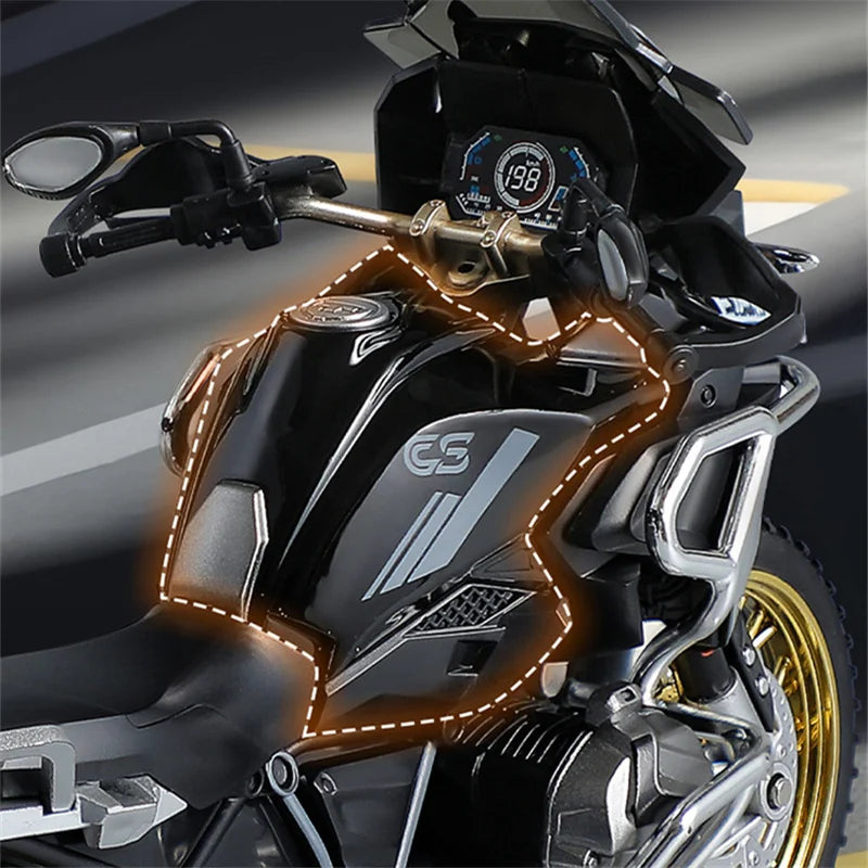 Diecast R1250 GS Adventure Motorcycle Model 1 to 10 Scale