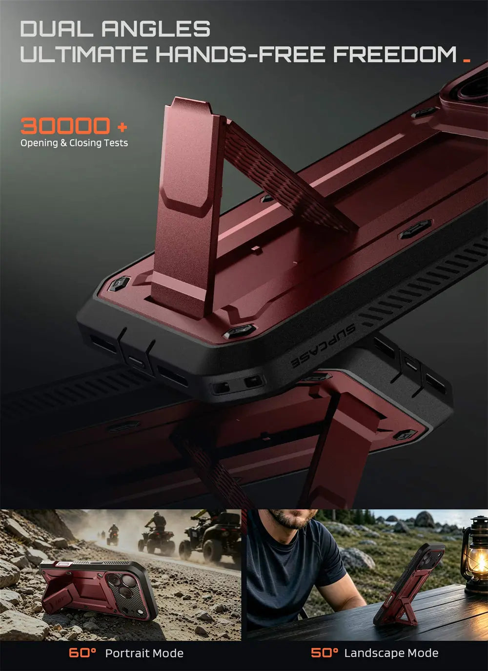 Full Body Rugged Phone Case with Built In Screen Protector and Belt Clip Holster for iPhone 17 Pro Max and iPhone 18 Pro Max