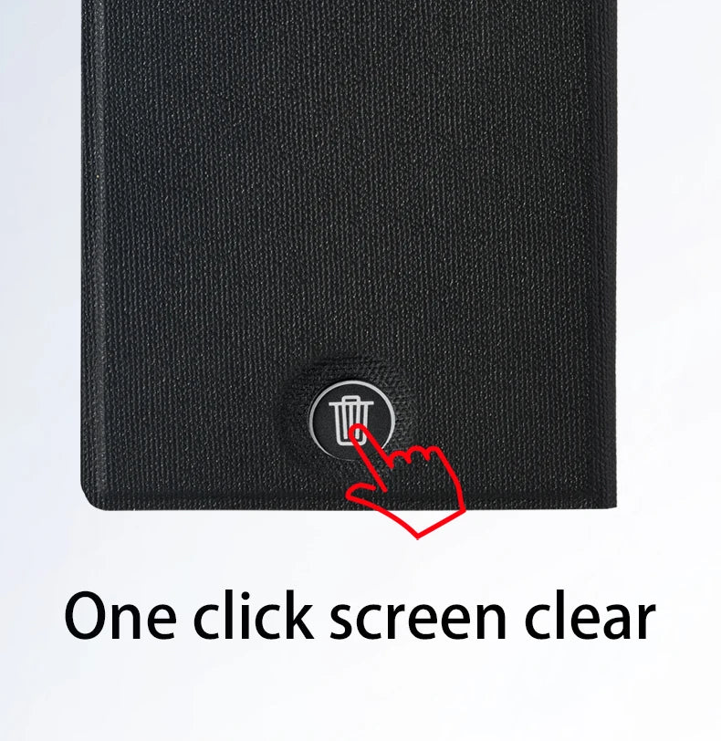 6.5 Inch Leather Case for Magic Tablet Full Screen Handwriting Induction Drawing Blackboard Erasable Meeting LCD sketches Pad