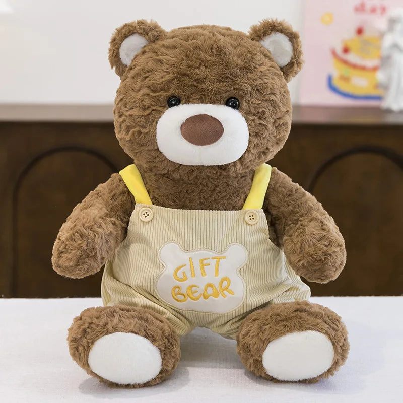 Kawaii Plush Teddy Bear Sitting Posture Stuffed Doll Soft Cute Cuddly Toy for Kids Birthday Xmas Gift Large Small Size Wholesale
