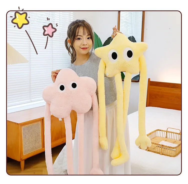 150cm Cushion Star Pink Coal Ball Plush Doll Sofa, Bedroom, Pillow, Funny Cushion Pillow Sofa Pillow Home Decoration Cute Pillow
