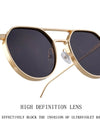 Oval Sunglasses For Men Steampunk Trendy Vintage Round Fashion Glasses