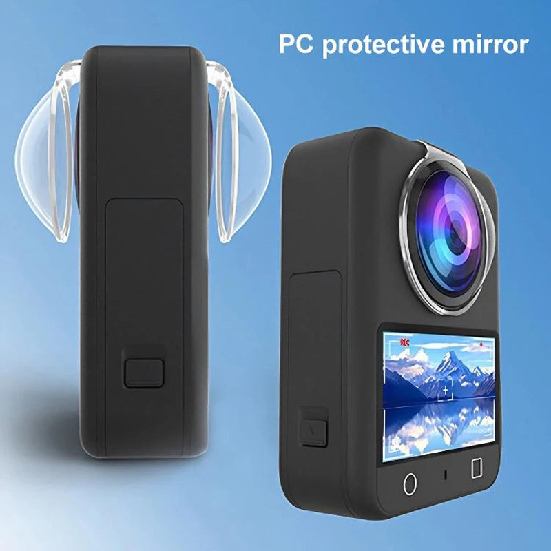 For DJI Osmo 360 Action Camera PC Lens Guard Protective Cover Anti-collision Anti-scratch Lens Cap Accessories