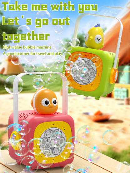 Small fish in the ocean Bubble Machine Outdoor Travel Continuous Bubble for Children (Excluding Bubble Liquid and Battery)