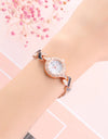 New Fashion Rhinestone Watches Women Luxury Brand Stainless Steel Bracelet watches Ladies Quartz Dress Wrist watches