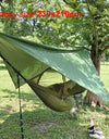 Portable Outdoor Camping Hammock with Mosquito Net and Canopy High Strength Parachute- Fabric Hanging Bed Hunting Sleeping Swing