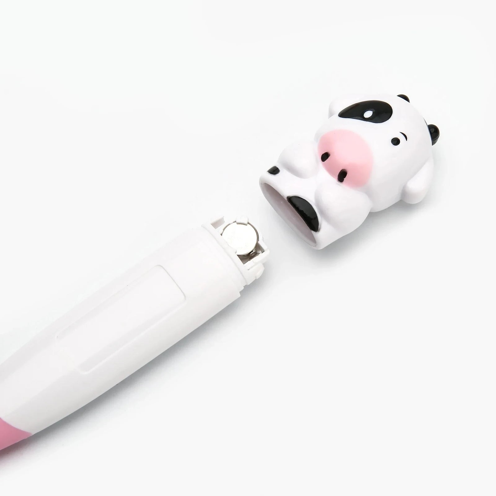 1pc  Cartoon Digital Thermometer Oral Armpit Flexible Tip Waterproof Cute Design Frog Cow Rabbit Bear Duck Rabbit Panda Cow