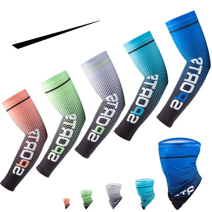 Unisex Cooling Arm Sleeves Sports Running UV Sun Protection Outdoor Hiking Fishing Cycling Arm Sleeves Protection