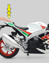 1/12 Aprilia RSV4 RR1000 Alloy Die Cast Motorcycle Model Toy Car Collection Autobike Shork-Absorber Off Road Autocycle Toy Gift