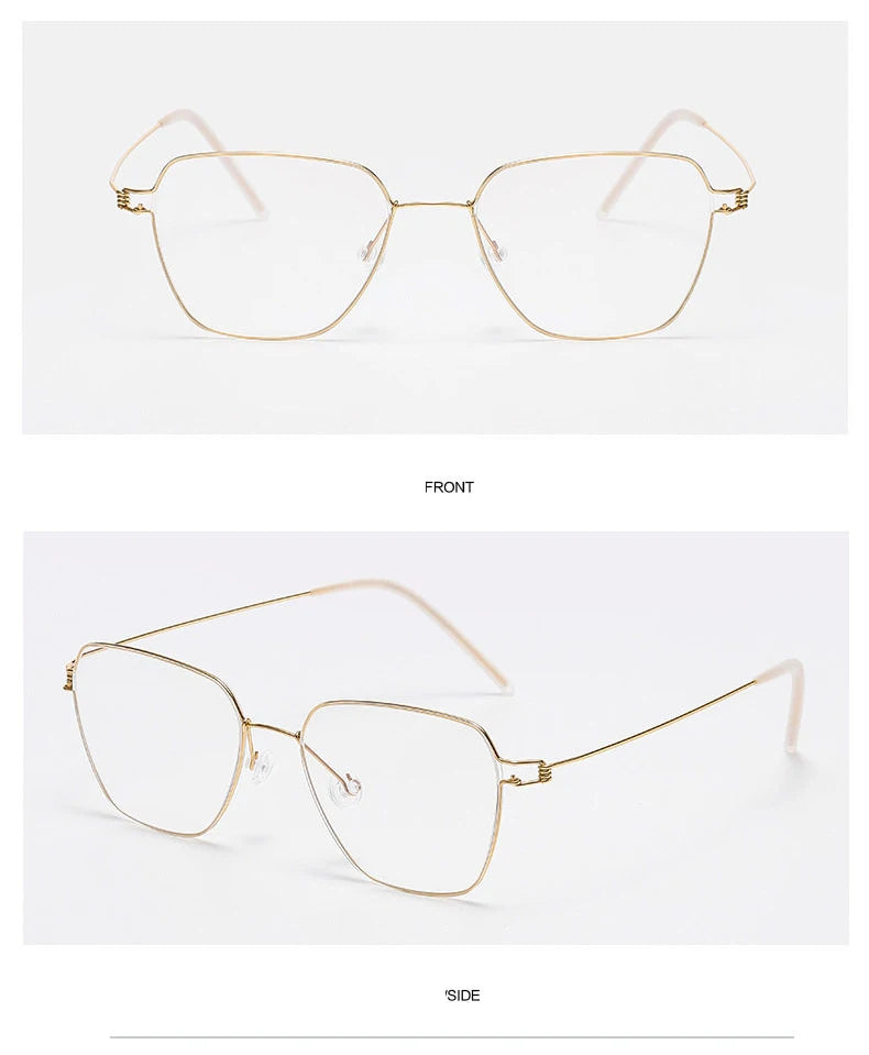 Polygon Titanium Screwless Ultralight Eyeglasses Frame