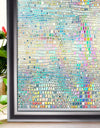 Wide 75/90 Cm Heat Control Rainbow Window Vinyl Security Window Tint Sun Protection Film Non Adhesive Stickers Stained Glass