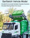 1:24 Scale Watering Cement Dump Trucks Model Garbage Truck Toy Car Sound Light Doors Opened Engineering Vehicles  Gifts