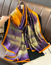 Scarf Spring Summer Women Beach Sunscreen Shawl Quality Silk Lady Popular Print Scarves Hijab