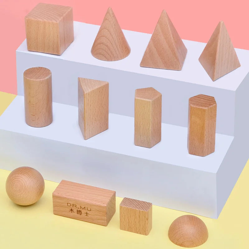 Wooden Geometric Shape Sensory Learning Toy
