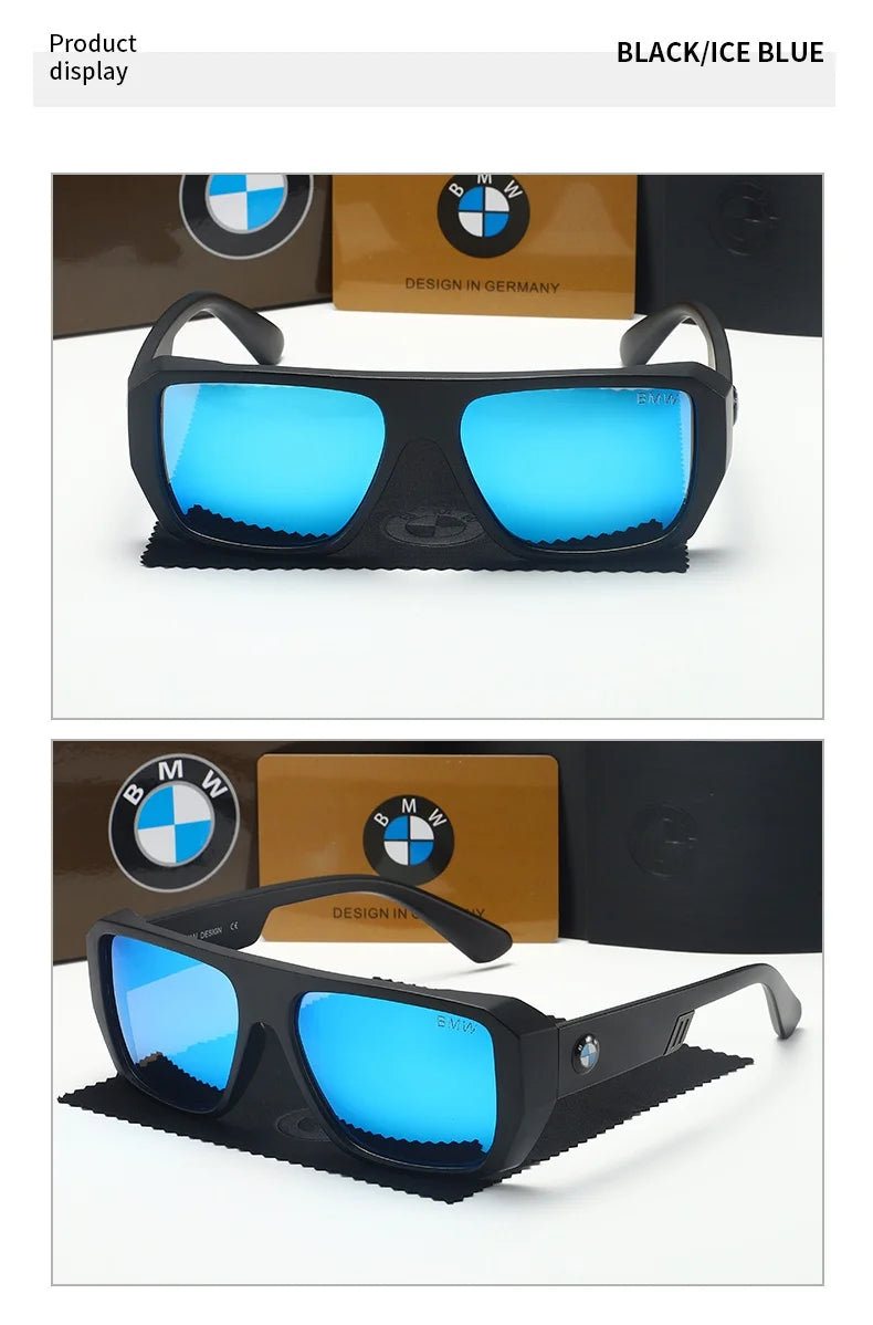 BWM Luxury Polarized Sunglasses Men UV Anti-Glare Driving Cycling Fishing Outdoor Beach Hiking Sunglasses Mirror Color Film