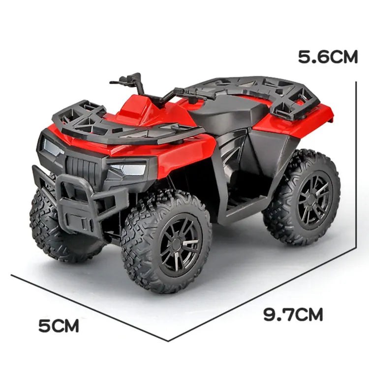 Diecast ATV All Terrain Off Road Motorcycle Model 1 to 36 Scale