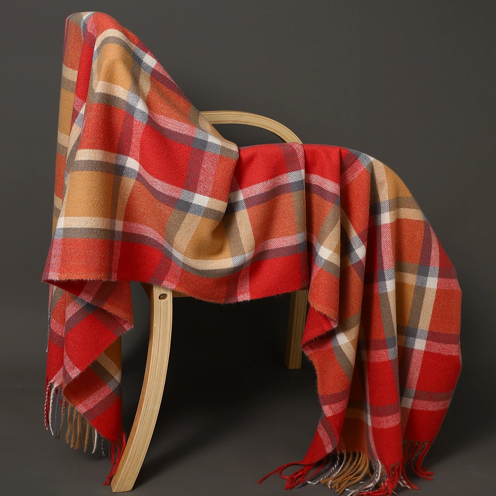 Autumn Winter Warm Cashmere Scarf Dot Pattern Long Tassels Women Thicken Wrap Shawl Lady muffler Wool Pashmina