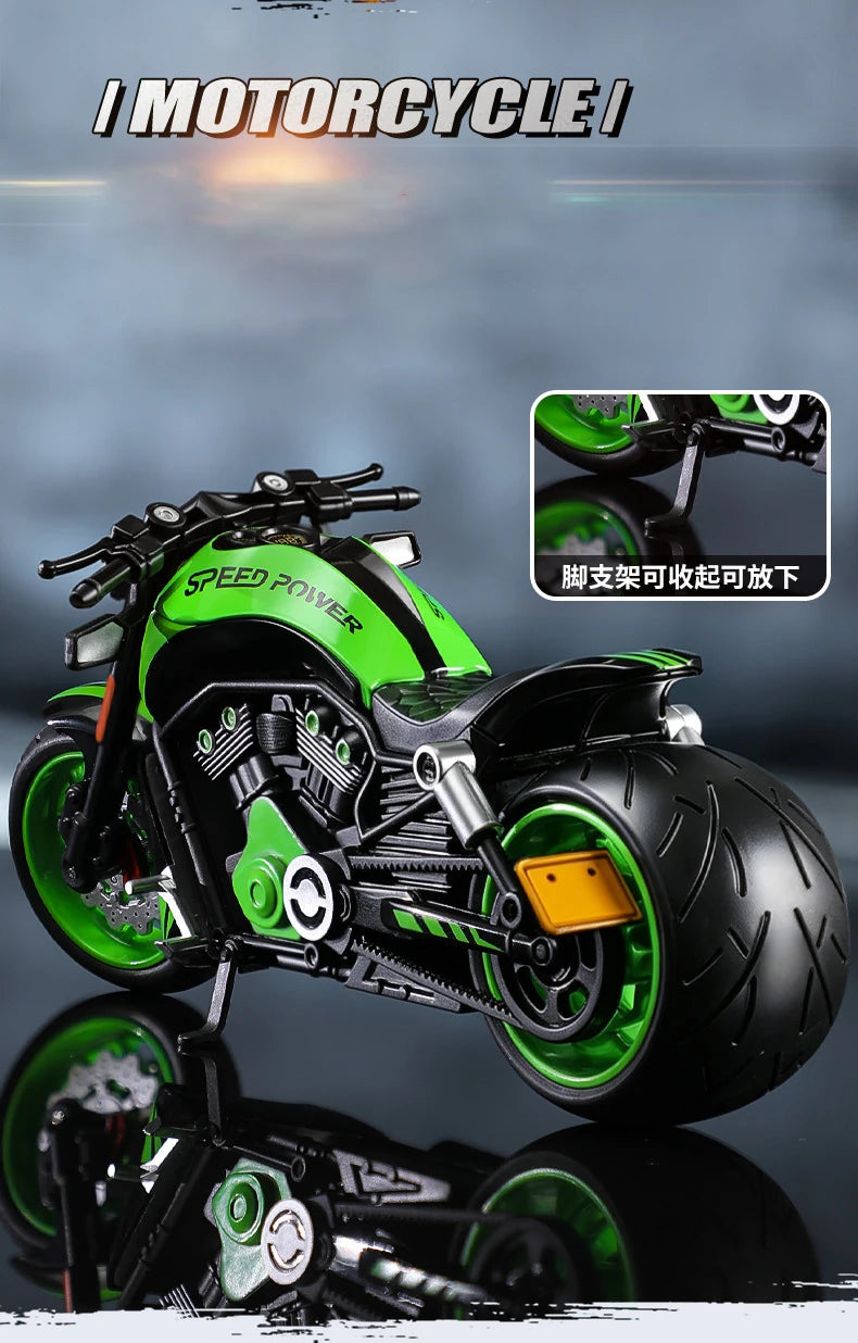 Diecast V Rod Night Rod Special Cruiser Motorcycle Model 1 to 10 Scale