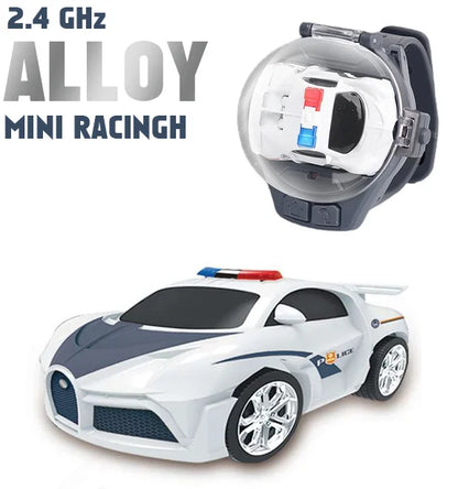 Children's Watch Remote Control Car Electric Alloy Mini Watch Car Parent Child Interaction 2.4G Remote Control Racing Toy Gift