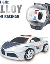 Children's Watch Remote Control Car Electric Alloy Mini Watch Car Parent Child Interaction 2.4G Remote Control Racing Toy Gift