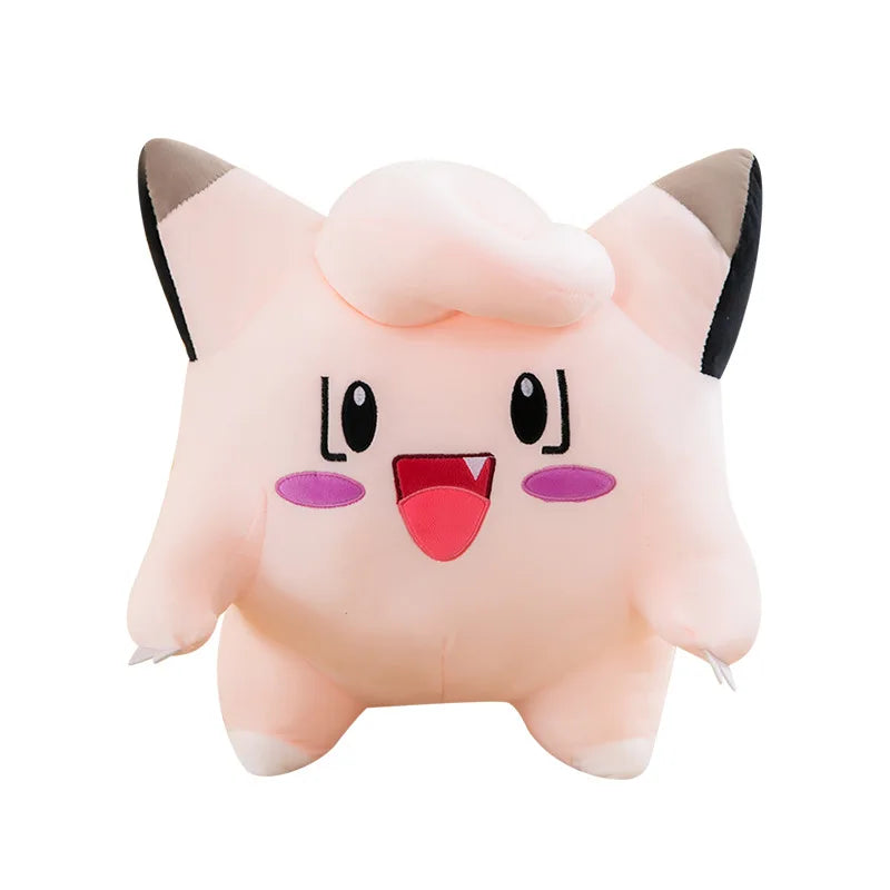 Pokemon Kawaii Clefairy Plush Toy Stuffed Doll Digital Monster Pikachu Cute Kids Birthday Xmas Gift for Boys Girls Sofa Pillow