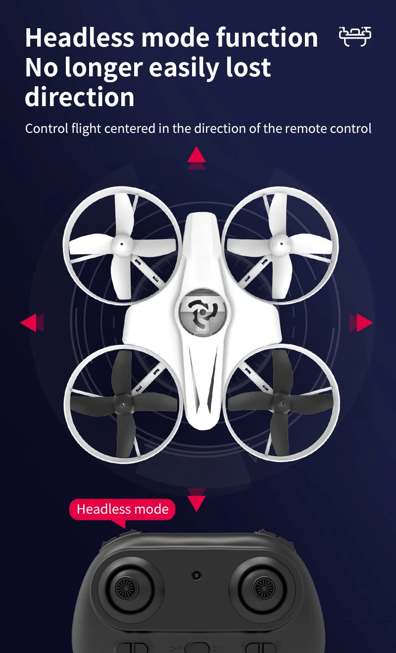 Mini Rc Drone 4Ch 6-Axis Headless Mode Helicopter 360 Degree Flip Remote Control Quadcopter Toys Plane UFO Mini Drone