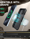 For iPhone 16 Case 6.1" 2024 UB Mag XT Heavy Duty Rugged Strong Magnetic Phone Case with Camera Cover Kickstand