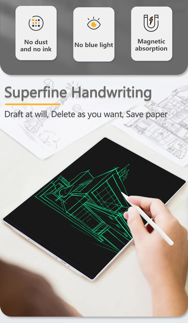 11.5/10.5inch LCD Drawing Board for Work Full Screen Superfine Double/single-sided Handwriting Crystal megnet Writing Tablet Pad