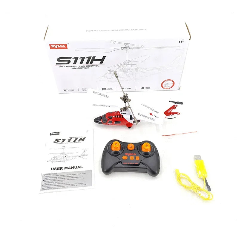 Simulation Apache Twin Paddle S109 Helicopter 20cm Multi-function Remote Control Electric Plane Toy Small Aircraft Gifts