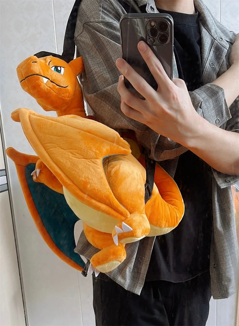 Kawaii Pokemon Plush Backpack Soft Cartoon Shoulder Bag