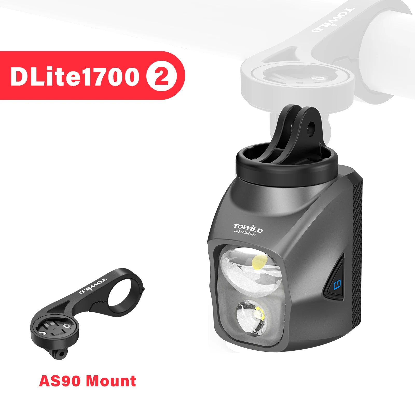 DL1200S/DL1700 Bicycle Light With Cut-Off Line Beam1900LM Rechargeable Front Light Power Bank Mtb Cycling Headlights