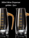 Diamond Cutting Crystal Liquor Glasses Set With Wine Dispenser Vodka Shot Glass Wine Glasses Whiskey Spirits Sake Brandy Teacup
