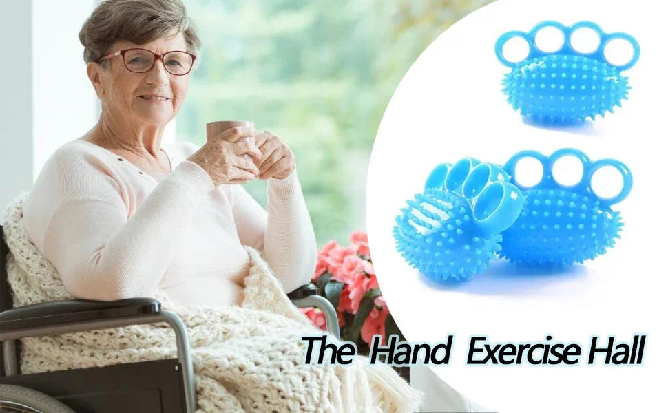 1Pcs Hand Grip Strengthener Finger Exerciser Ball for Patient Recovery Elderly Stroke Arthritis Therapy Anxiety Stress Relief